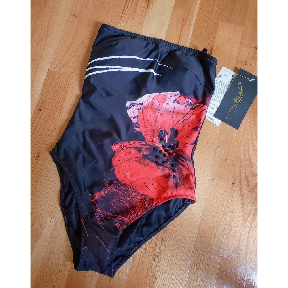 Gottex Strapless Bandeau One-Piece Swinsuit